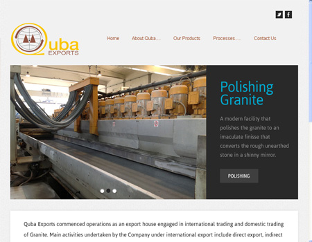 Quba Exports Website
